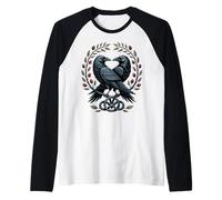 Odin's Ravens Huginn and Muninn Nœud Celtique Viking Manche Raglan