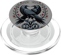Odin's Ravens Huginn and Muninn Nœud Celtique Viking PopSockets PopGrip pour MagSafe