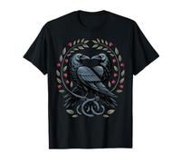 Odin's Ravens Huginn and Muninn Nœud Celtique Viking T-Shirt