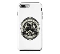 Odin's Ravens Huginn & Muninn Mythologie Nordique Raven Viking Coque pour iPhone 7 Plus/8 Plus