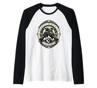 Odin's Ravens Huginn & Muninn Mythologie Nordique Raven Viking Manche Raglan