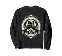 Odin's Ravens Huginn & Muninn Mythologie Nordique Raven Viking Sweatshirt