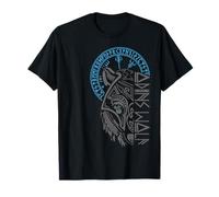 Odin's Wolf Mask Runes Norse Compass Valhalla Vikings T-Shirt