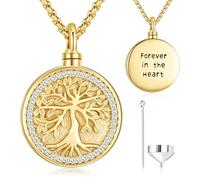 Odinstone Urne Collier pour cendres 925 Argent sterling Pendentif mémorial Croce Ali d'angelo Médaillon Bijoux de crémation pour femmes Hommes Humain