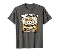 Odio Tutti Tranne il Caffè Divertente Ironica e Simpatica T-Shirt