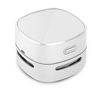 ODISTAR Mini aspirateur de bureau à économie d'énergie, haute endurance jusqu'à 400 minutes, design rotatif à 360° pour clavier/maison/école/bureau (charge blanche)