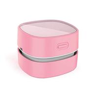 ODISTAR Mini aspirateur de bureau, économe en énergie, haute endurance jusqu'à 400 minutes, design sans fil et rotatif à 360° pour nettoyer les cheveux, les miettes, le clavier d'ordinateur (charge