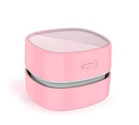ODISTAR Mini aspirateur de Bureau, économe en énergie, Nettoyage des Cheveux, des miettes, Clavier d'ordinateur, Cadeau pour Enfants (Rose)