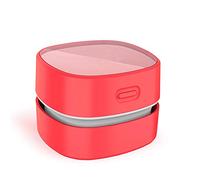 ODISTAR Mini aspirateur de bureau, économie d'énergie, haute endurance jusqu'à 400 minutes, sans fil et rotatif à 360 °, pour nettoyer les cheveux, miettes, clavier d'ordinateur, cadeau pour enfants (rouge)