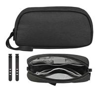 OdiuK Sac de rangement pour câbles, sac électronique universel, sac de rangement de câbles, sac de voyage portable, étanche, double couche, accessoires électroniques, sac pour téléphone portable