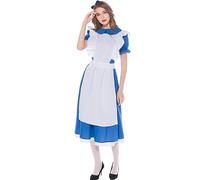 Odizli Costume d'Alice au pays des merveilles pour femme - Robe de princesse pour Halloween, Noël, carnaval, cosplay - Costume de carnaval Alice - Pour femme - Taille M