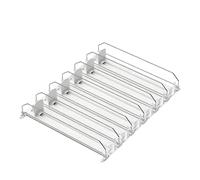 ODJDNLKLWN Distributeur de canettes de Soda avec poussoir automatique, support de stockage des aliments en conserve à 6 rangées for réfrigérateur de cuisine