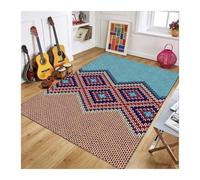 ODJDNLKLWN Tapis de sol en Carpe à motif géométrique, Texture Chevron, Style ethnique, facile à nettoyer, for salon, chambre à coucher, décoration de maison(2603041088,40x60cm16x24in)