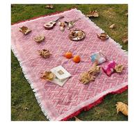 ODJDNLKLWN Tente de tapis de pique-nique en plein air, résistante à l'humidité, tissée avec du fil de coton, nappe de Camping, couverture de sol(Picnic Mat-03,130x180cm)