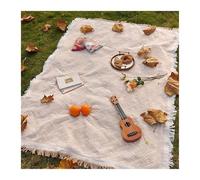 ODJDNLKLWN Tente de tapis de pique-nique en plein air, résistante à l'humidité, tissée avec du fil de coton, nappe de Camping, couverture de sol(Picnic Mat-02,130x180cm)