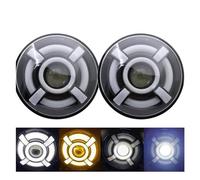 ODKBFG Phare 4X4 7 Pouces Phare LED DRL Pour Nissan Pour Patrol Y60 Phares Phare Feux Avant(60W Headlight black)