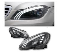 ODKBFG Phare Avant Phare Avant LED Pour Benz W204 Projecteur Pour Maybach Feu Avant DRL Dynamique Accessoires Automobiles Feux Avants(Angel Eyes Style)