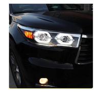 ODKBFG Phare Avant Phare Voiture Pour Toyota Pour Highlander 2015 2016 2017 Feu Avant DRL Mise À Niveau LED HID Lentille Projecteur Outil Automatique Feux Avants(Low beam LED 55W)
