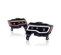ODKBFG Phare Avant Phares Voiture À LED Pour Jeep Pour Grand Pour Cherokee 2014-2021 Feux Jour Clignotants Dynamiques Accessoires Automobiles Feux Avants