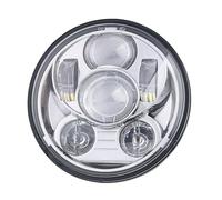ODKBFG Phare Moto Phares Accessoires Moto 5,75 Phare LED 3/4 Pouces Avec Halo Blanc Feux De Croisement 40 W 45(45W No halo A)