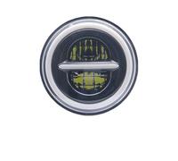 ODKBFG Phare Moto Phares Phare Avant À LED 7 Pouces Avec Œillet D'angle Boîtier Anneau Garniture Seau Support Montage(I)
