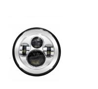 ODKBFG Phare Moto Phares Phare Avant À LED 7 Pouces Avec Œillet D'angle Boîtier Anneau Garniture Seau Support Montage(D)