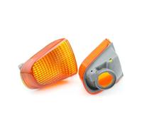 ODKBFG Phare Moto Phares Pour ZZR 1100 C Pour ZX 11 Pour NINJA 1990 1991 1992 Clignotants Lentille Indicateur LED Clignotant Avant Arrière Feux Couvercle(Rear Amber)