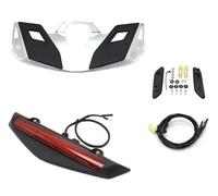 ODKBFG Porte Bagages Arrière Support pour Goldwing pour GL 1800 2021 2022, Étagère De Coffre Arrière Moto, Porte-Bagages Tru NK, Feu À LED(Chrome and Red Set)