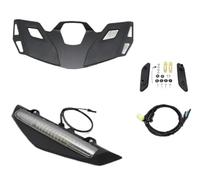 ODKBFG Porte Bagages Arrière Support pour Goldwing pour GL 1800 2021 2022, Étagère De Coffre Arrière Moto, Porte-Bagages Tru NK, Feu À LED(Black and White Set)
