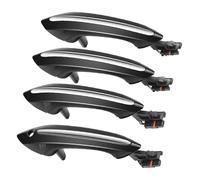 ODKISXS Poignées de porte extérieures de voiture Pour B&MW Pour Série 5 6 7 F07 F10 F11 F06 F12 F13 F01 F02 51217231931 51217231934 Couvercle Extérieur De Poignée Porte 4X Ensemble Noir(Noir)