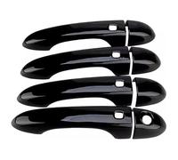 ODKISXS Poignées de porte extérieures de voiture Pour Ghibli Pour Quattroporte Pour Levante Couvercle Poignée Porte Voiture Trou Unique Autocollant Décoratif Anti-rayures Accessoires(Bright Black)