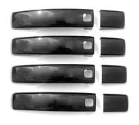 ODKISXS Poignées de porte extérieures de voiture Pour Land Pour Rover Pour Freelander Pour Discovery 2 3/4 Poignée De Porte Protection Anti-rayures(Glossy Black-4 Smart)