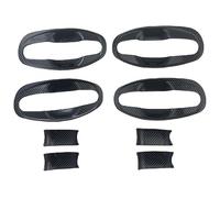 ODKISXS Poignées de porte extérieures de voiture Pour Subaru Pour Justy M300 Accessoires De Bol 2008-2011 Couvercle Poignée Porte Monotrou Anti-rayures(Door bowl carbon fiber)