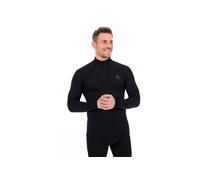 Odlo – Première couche technique BL Top Turtle Neck LS Half Zip Active Warm Eco – Homme M Noir