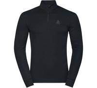 ODLO Active Warm Eco Bl Top Turtle Neck L/s Half Zip - Homme - Noir - taille S- modèle 2026