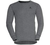 Odlo - Première couche technique - BL Top Crew Neck L/S Active Warm Eco Odlo Steel Grey Melange pour Homme - Taille M - Gris Gris M