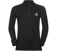 ODLO Active Warm Eco Kids Bl Top Turtle Neck L/s Half Zip - Enfant - Noir - taille 12 ans- modèle 2026