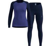 Odlo Active Warm Eco Base Layer Set Bleu S Femme