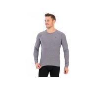 Odlo - Première couche technique - BL Top Crew Neck LS Active Warm Eco M Steel Grey Melange pour Homme - Taille XL - Gris Gris XL