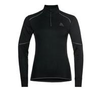 Odlo - Première couche technique - BL Top Turtle Neck L/S Half Zip Active X-Warm Black pour Femme - Taille M - Noir Noir M