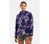 Odlo Anorak de running à capuche imprimé Zeroweight pour femme, M, violet