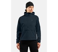 Odlo Anorak de ski de fond coupe-vent Zeroweight Pro Warm pour femme, XL, bleu marine