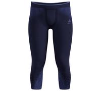 Odlo - Base Layer Bottom 3/4 Performance Warm Blackcomb - Sous-vêtement synthétique - L - skipper blue