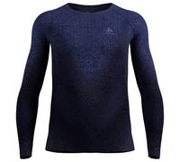 Odlo Performance Warm Blackcomb Long Sleeve Base Layer Bleu S Homme