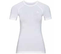 Odlo BL Top Crew Neck S/Performance Light Top Femme White FR: M (Taille Fabricant: M)