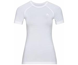 Odlo BL TOP Crew neck s/s PERFORMANCE LIGHT Haut Femme white FR : S (Taille Fabricant : S)
