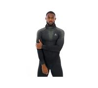 Odlo - Haut technique à capuche enveloppante - BL Top Facemask LS Blackcomb Eco M Urban Chic pour Homme - Taille L - Vert Vert L