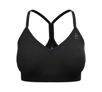 Odlo - Brassière en laine de mérinos - Sport Bra Merino Soft W Black pour Femme en Laine - Taille M - Noir Noir M
