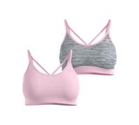 Odlo - Brassière respirante - Seamless Low Bra W Hyper Pink/Grey Melange pour Femme - Taille M - Rose Rose M