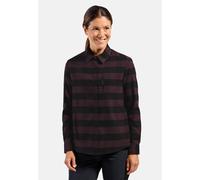 Odlo Chemise à manches longues à carreauen flanelle Essentials pour femme, XS, bordeaux